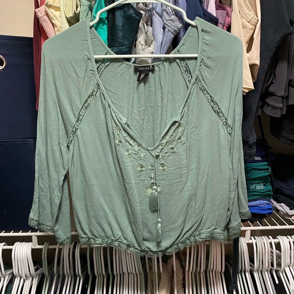 embroidered top